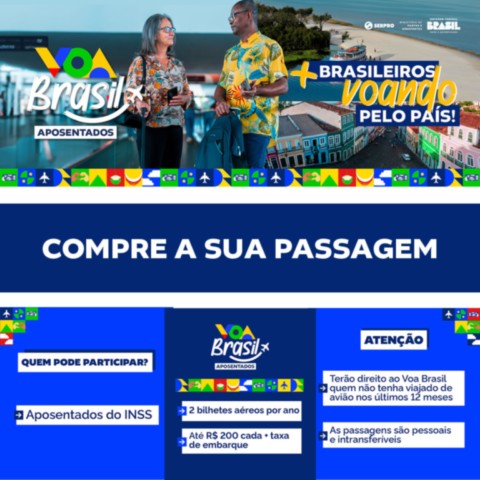 Voa Brasil é o primeiro programa do Governo Federal de inclusão social da aviação brasileira