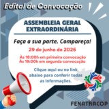 Edital de Convocação – AGE FENATRACOP – Junho 2026